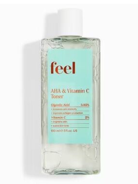 FEEL BEAUTY AHA & Vitamin C Toner 5oz BRAND NEW/SEALED